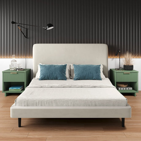 Granville Nightstand 1.0 in Sage Green (set of 2) by Manhattan Comfort at Eve Furniture