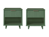 Granville Nightstand 1.0 in Sage Green (set of 2) by Manhattan Comfort at Eve Furniture