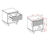 Granville Nightstand 1.0 in White by Manhattan Comfort at Eve Furniture