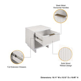 Granville Nightstand 1.0 in White by Manhattan Comfort at Eve Furniture