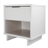 Granville Nightstand 1.0 in White by Manhattan Comfort at Eve Furniture