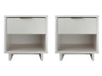 Granville Nightstand 1.0 in White (set of 2) by Manhattan Comfort at Eve Furniture