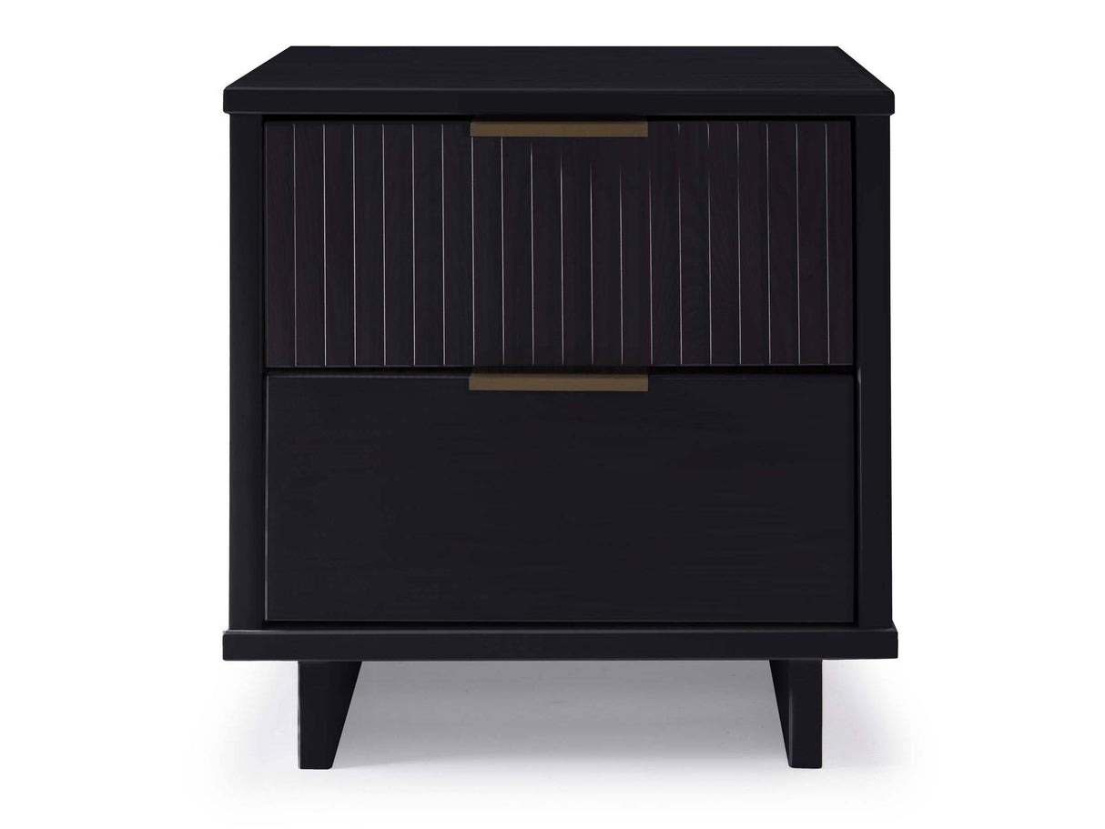 Granville Nightstand 2.0 in Black by Manhattan Comfort at Eve Furniture