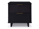 Granville Nightstand 2.0 in Black by Manhattan Comfort at Eve Furniture