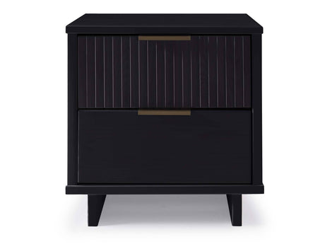 Granville Nightstand 2.0 in Black by Manhattan Comfort at Eve Furniture
