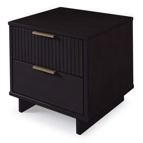 Granville Nightstand 2.0 in Black by Manhattan Comfort at Eve Furniture