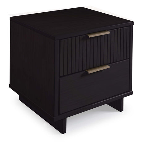Granville Nightstand 2.0 in Black by Manhattan Comfort at Eve Furniture