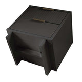 Granville Nightstand 2.0 in Dark Grey by Manhattan Comfort at Eve Furniture