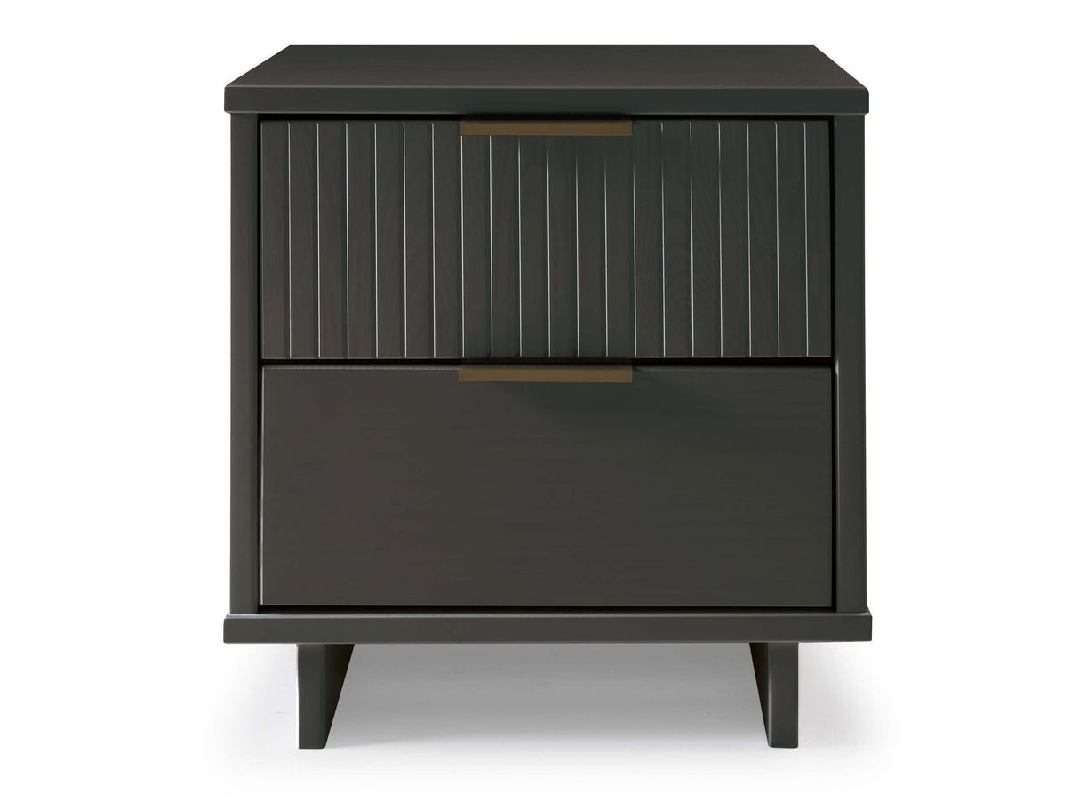 Granville Nightstand 2.0 in Dark Grey by Manhattan Comfort at Eve Furniture