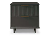 Granville Nightstand 2.0 in Dark Grey by Manhattan Comfort at Eve Furniture