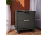 Granville Nightstand 2.0 in Dark Grey by Manhattan Comfort at Eve Furniture