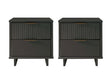 Granville Nightstand 2.0 in Dark Grey (set of 2) by Manhattan Comfort at Eve Furniture