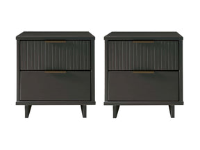 Granville Nightstand 2.0 in Dark Grey (set of 2) by Manhattan Comfort at Eve Furniture