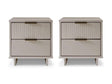 Granville Nightstand 2.0 in Light Grey (set of 2) by Manhattan Comfort at Eve Furniture
