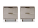 Granville Nightstand 2.0 in Light Grey (set of 2) by Manhattan Comfort at Eve Furniture