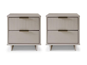 Granville Nightstand 2.0 in Light Grey (set of 2) by Manhattan Comfort at Eve Furniture