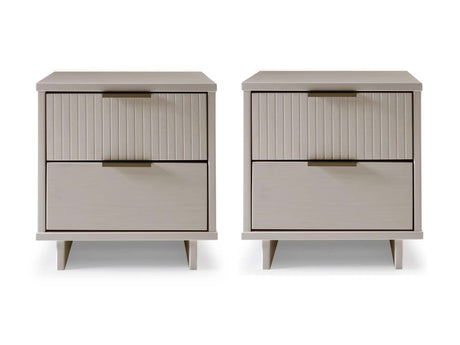 Granville Nightstand 2.0 in Light Grey (set of 2) by Manhattan Comfort at Eve Furniture