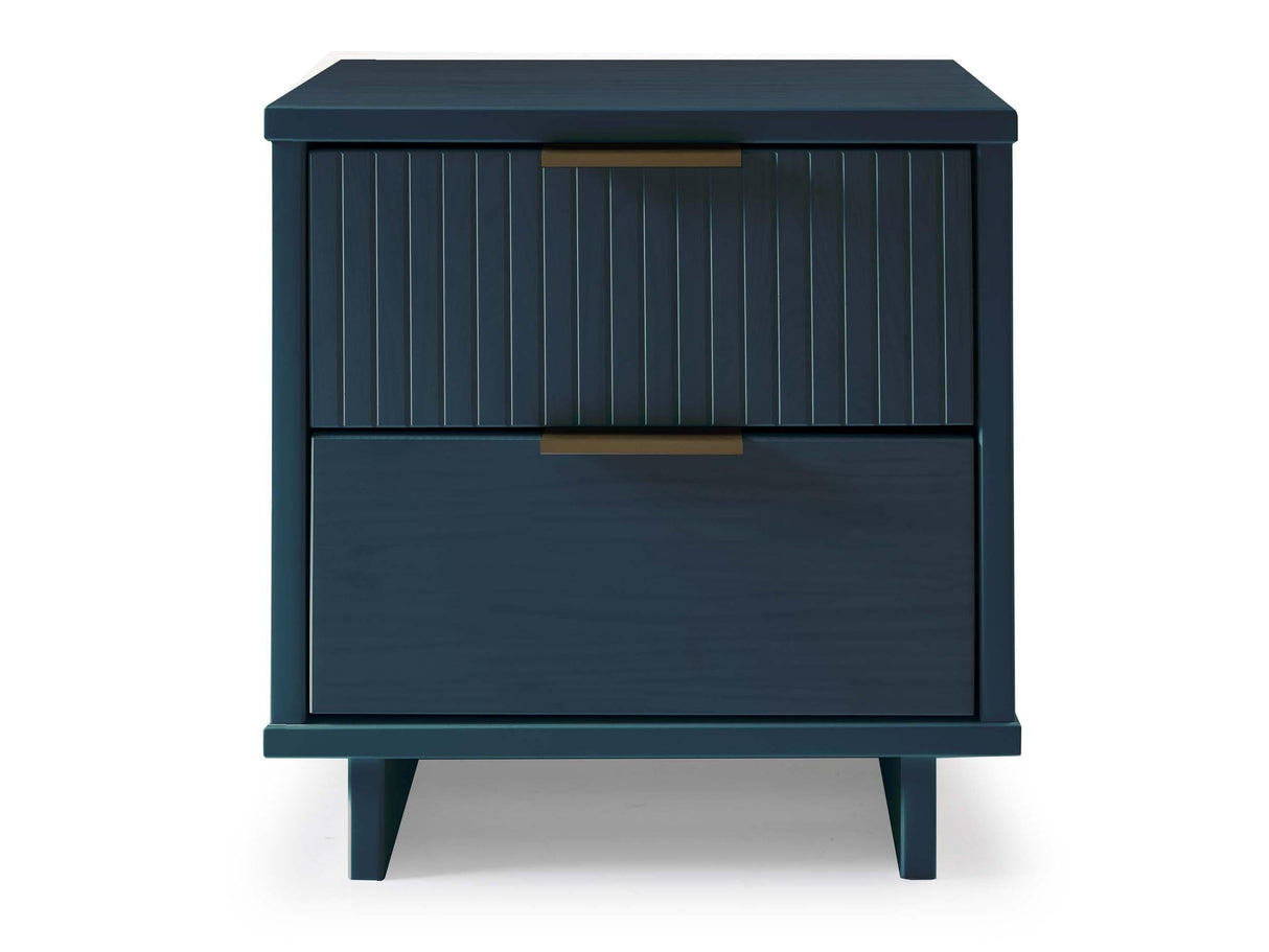 Granville Nightstand 2.0 in Midnight Blue by Manhattan Comfort at Eve Furniture