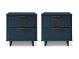 Granville Nightstand 2.0 in Midnight Blue (set of 2) by Manhattan Comfort at Eve Furniture