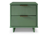 Granville Nightstand 2.0 in Sage Green by Manhattan Comfort at Eve Furniture