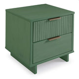 Granville Nightstand 2.0 in Sage Green by Manhattan Comfort at Eve Furniture
