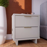 Granville Nightstand 2.0 in White by Manhattan Comfort at Eve Furniture
