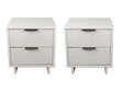 Granville Nightstand 2.0 in White (set of 2) by Manhattan Comfort at Eve Furniture