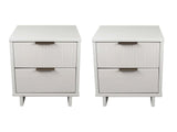 Granville Nightstand 2.0 in White (set of 2) by Manhattan Comfort at Eve Furniture