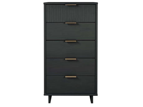 Granville Tall 23.62 Narrow Dresser in Dark Grey by Manhattan Comfort at Eve Furniture