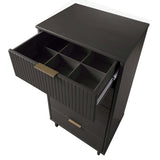 Granville Tall 23.62 Narrow Dresser in Dark Grey by Manhattan Comfort at Eve Furniture