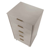 Granville Tall 23.62 Narrow Dresser in Light Grey by Manhattan Comfort at Eve Furniture