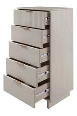 Granville Tall 23.62 Narrow Dresser in Light Grey by Manhattan Comfort at Eve Furniture