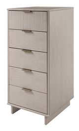 Granville Tall 23.62 Narrow Dresser in Light Grey by Manhattan Comfort at Eve Furniture