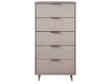 Granville Tall 23.62 Narrow Dresser in Light Grey by Manhattan Comfort at Eve Furniture