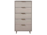 Granville Tall 23.62 Narrow Dresser in Light Grey by Manhattan Comfort at Eve Furniture