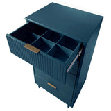 Granville Tall 23.62 Narrow Dresser in Midnight Blue by Manhattan Comfort at Eve Furniture