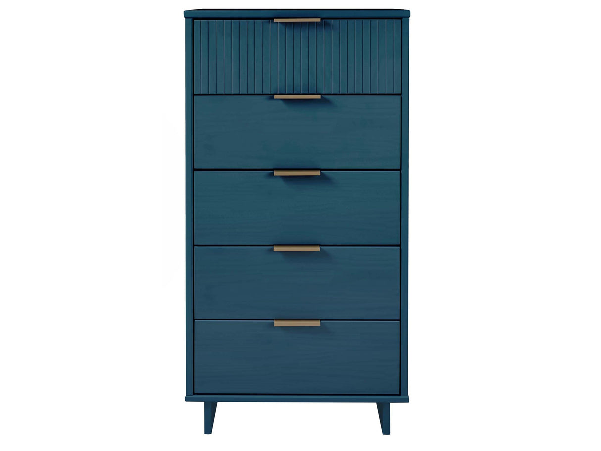 Granville Tall 23.62 Narrow Dresser in Midnight Blue by Manhattan Comfort at Eve Furniture