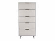 Granville Tall 23.62 Narrow Dresser in White by Manhattan Comfort at Eve Furniture