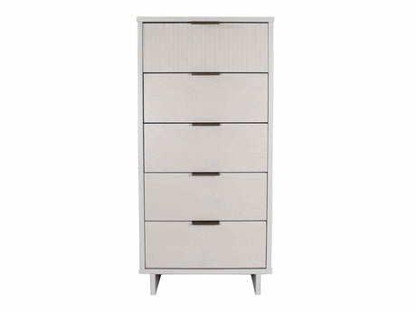Granville Tall 23.62 Narrow Dresser in White by Manhattan Comfort at Eve Furniture