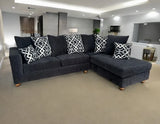 Graphite Black Right Arm Facing (RAF) Sectional by New Era Innovations at Eve Furniture