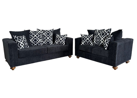 Graphite Black Sofa & Loveseat by New Era Innovations at Eve Furniture