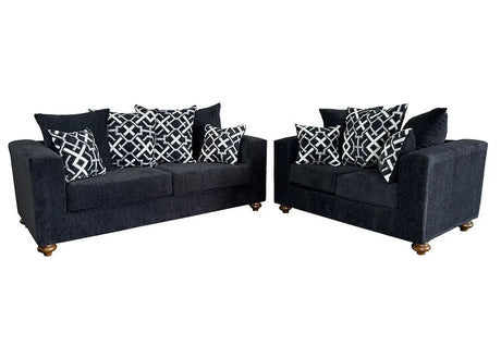 Graphite Black Sofa & Loveseat by New Era Innovations at Eve Furniture