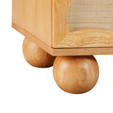 Grappa Natural Wood & Rattan Wavy Dresser by TOV Furniture at Eve Furniture