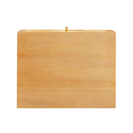 Grappa Natural Wood & Rattan Wavy Nightstand by TOV Furniture at Eve Furniture