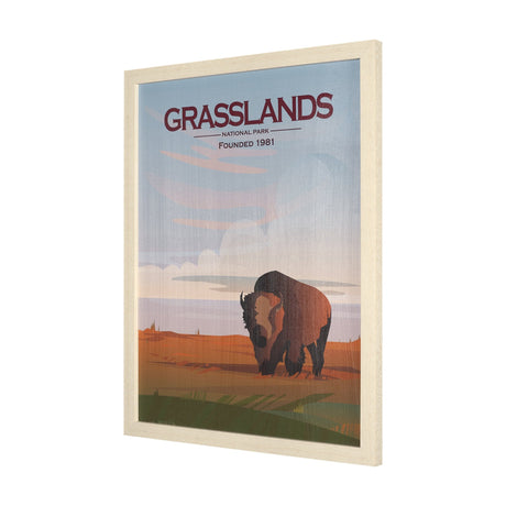 Grasslands GO (L) by Mercana Studio a Hand Embellished Decograph Framed Art Print by Mercana at Eve Furniture