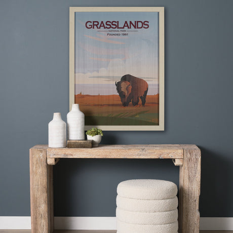 Grasslands GO (L) by Mercana Studio a Hand Embellished Decograph Framed Art Print by Mercana at Eve Furniture