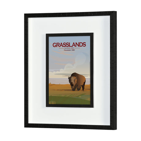 Grasslands GO (M) by Mercana Studio a Framed Art Print Matted under Glass by Mercana at Eve Furniture