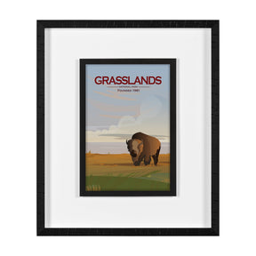 Grasslands GO (M) by Mercana Studio a Framed Art Print Matted under Glass by Mercana at Eve Furniture