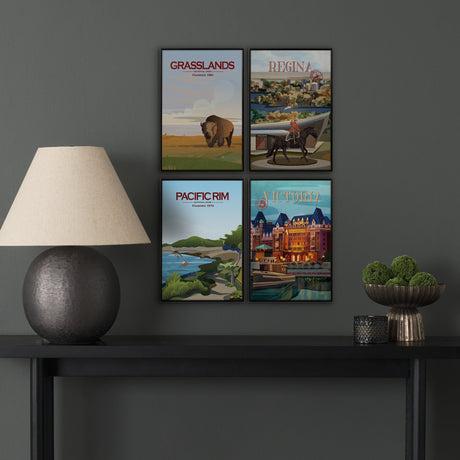 Grasslands GO (SM) by Mercana Studio a Hand Embellished Decograph Framed Art Print by Mercana at Eve Furniture