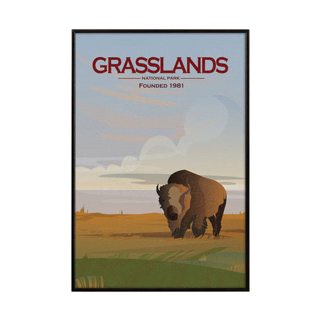 Grasslands GO (SM) by Mercana Studio a Hand Embellished Decograph Framed Art Print by Mercana at Eve Furniture